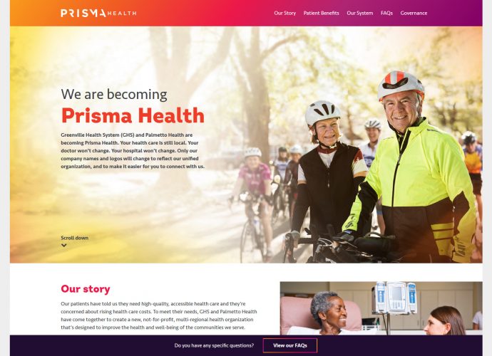 We are becoming Prisma Health
